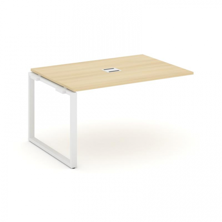 Стайл Проджект Проходной наб. элем. перег. стола SN-6O.NSPRG-001 Акация Лорка/Металл Белый 980*980*7