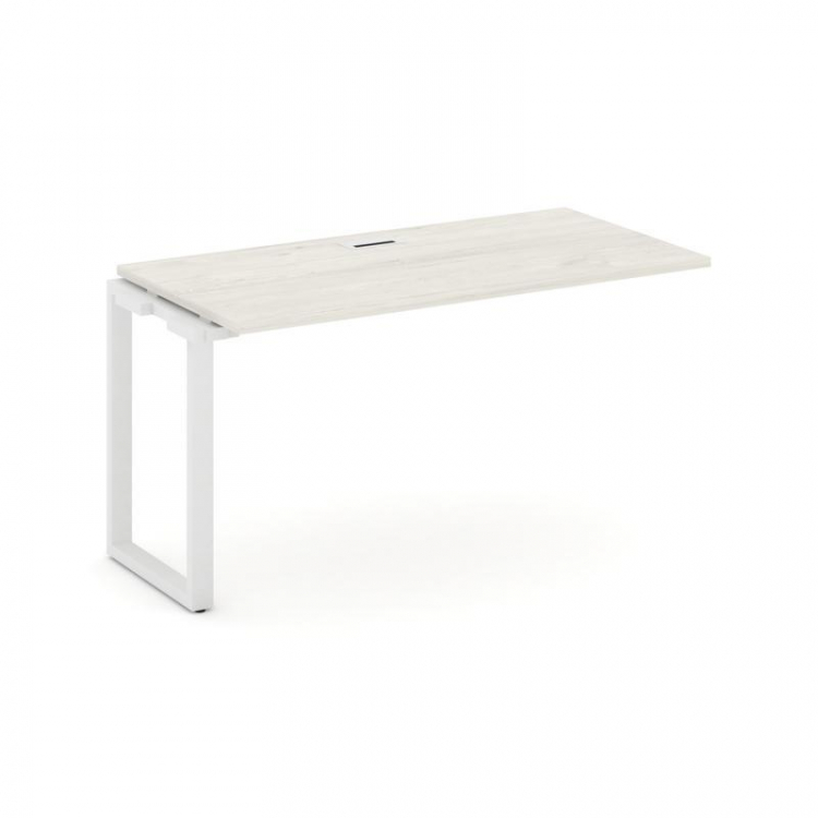 Style Project Проходной наб. элем. SN-6O.ONRS-003 Дуб Наварра/Металл Белый 1380*600*750