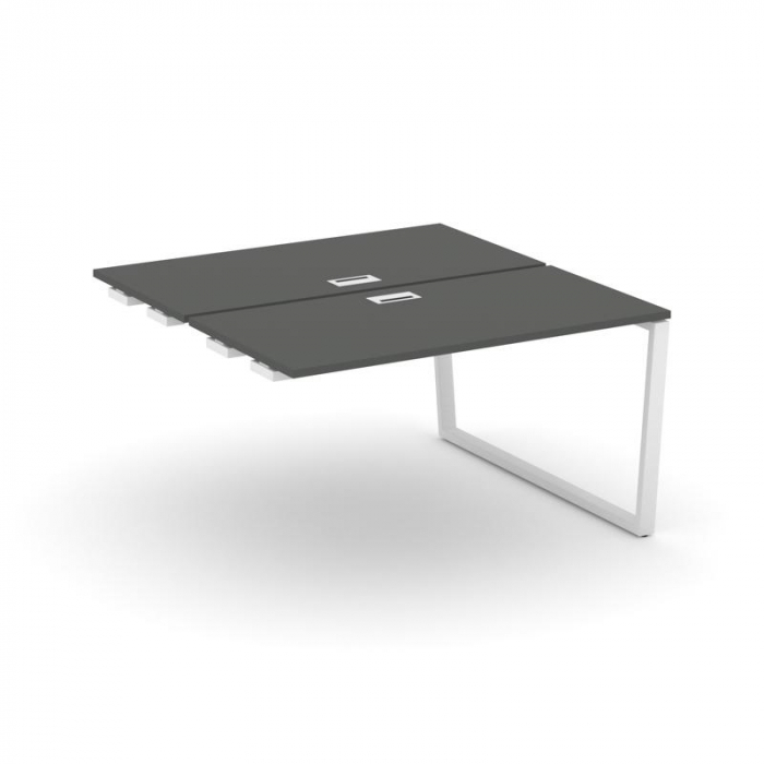 Стайл Проджект Стол-приставка к опор. элем. SN-6T2.DPRS-001 Антрацит/Металл Белый/Заглушка Пластик Б