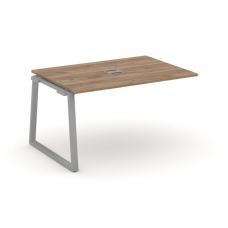 Style Project Проходной наб. элем. перег. стола SN-6T1.NSPRG-002 Дуб Табак/Металл Серый/Заглушка Мет