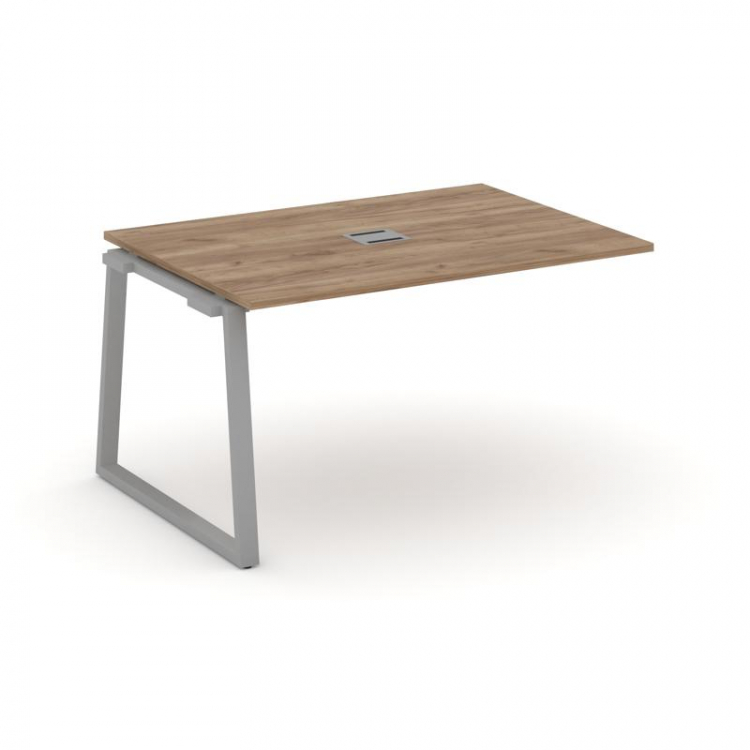 Style Project Проходной наб. элем. перег. стола SN-6T1.NSPRG-002 Дуб Табак/Металл Серый/Заглушка Мет