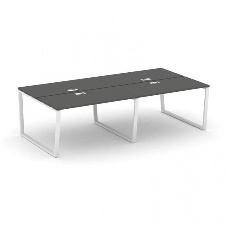 Style Project Рабочая станция 2-х сторон. SN-6T2.DRS-043 Антрацит/Металл Белый/Заглушка Пластик Белы