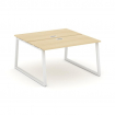 Style Project Рабочая станция 2-х сторон. SN-6T1.DRS-021 Акация Лорка/Металл Белый/Заглушка Пластик