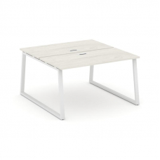 Style Project Рабочая станция 2-х сторон. SN-6T1.DRS-011 Дуб Наварра/Металл Белый/Заглушка Пластик Б