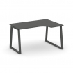 Style Project Стол рабочий эргоном. SN-6T1.SPA-012(R) Антрацит/Металл Антрацит/Черный Пластик 1580*7