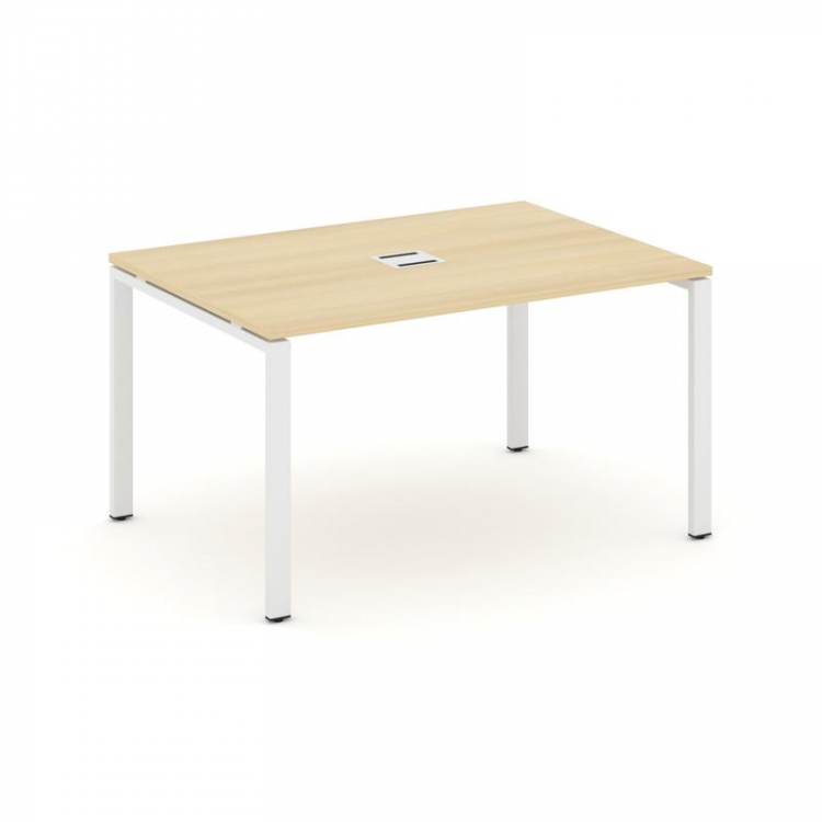 Style Project Стол переговорный SN-6P.SPRG-001 Акация Лорка/Металл Белый 980*980*750