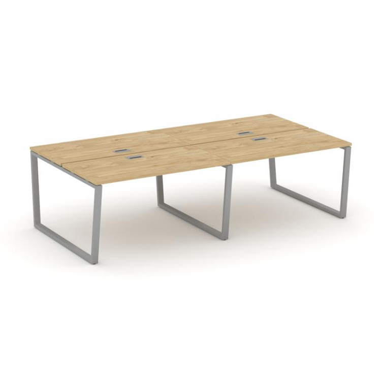 Style Project Рабочая станция 2-х сторон. SN-6T2.DRS-032 Тиквуд Светлый/Металл Серый/Заглушка Пласти