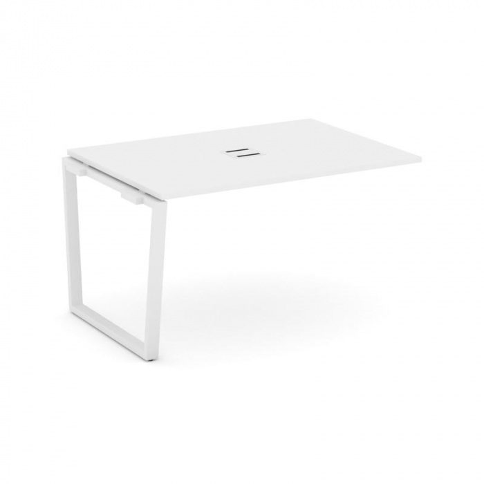 Style Project Проходной наб. элем. перег. стола SN-6T2.NSPRG-001 Белый/Металл Белый/Заглушка Металл