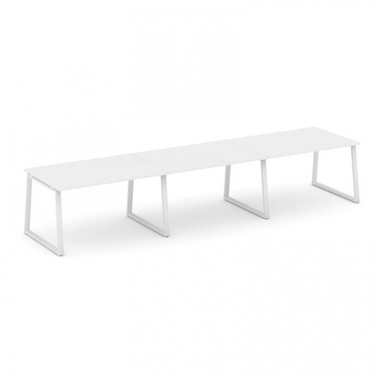 Style Project Стол переговорный SN-6T1.SPRG-021.3 Белый/Металл Белый 2940*980*750