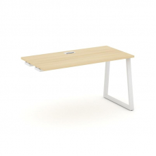 Style Project Стол-приставка к опор. элем. SN-6T1.OPRS-023 Акация Лорка/Металл Белый/Заглушка Пласти