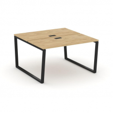 Style Project Рабочая станция 2-х сторон. SN-6T2.DRS-021 Тиквуд Светлый/Металл Черный/Заглушка Пласт