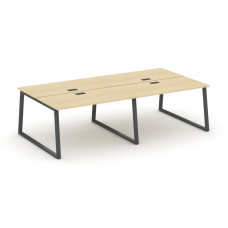 Style Project Рабочая станция 2-х сторон. SN-6T1.DRS-042 Акация Лорка/Металл Антрацит/Заглушка Пласт