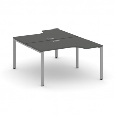 Style Project Рабочая станция эргоном. SN-6P.DRPA-021 Антрацит/Металл Серый 1380*1632/1992*750