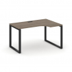Style Project Стол рабочий эргоном. SN-6O.SPA-001(R) Вяз Благородный/Металл Черный 1380*600/980*750