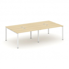 Style Project Рабочая станция 2-х сторон. SN-6P.DRS-042 Акация Лорка/Металл Белый 2360*1432*750