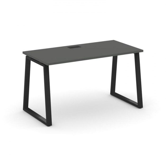 Style Project Стол письменный SN-6T1.SP-014 Антрацит/Металл Черный/Заглушка Пластик Черный 1580*700*