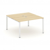 Style Project Рабочая станция 2-х сторон. SN-6P.DRS-023 Акация Лорка/Металл Белый 1380*1632*750