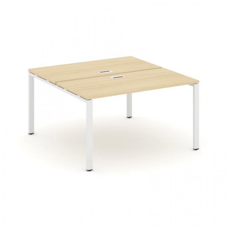 Style Project Рабочая станция 2-х сторон. SN-6P.DRS-023 Акация Лорка/Металл Белый 1380*1632*750