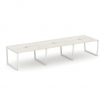 Style Project Стол переговорный SN-6T2.SPRG-053 Дуб Наварра/Металл Белый/Заглушка Металл Белый 4410*