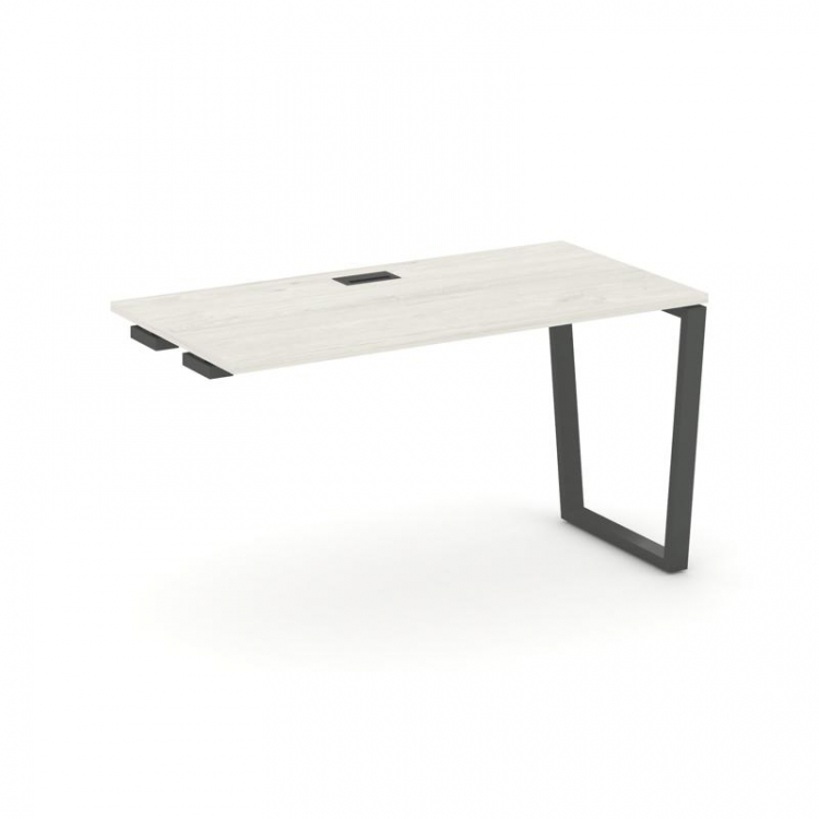 Style Project Стол-приставка к опор. элем. SN-6T2.OPRS-014 Дуб Наварра/Металл Антрацит/Черный Пласти