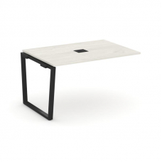 Style Project Проходной наб. элем. перег. стола SN-6T2.NSPRG-004 Дуб Наварра/Металл Черный/Заглушка