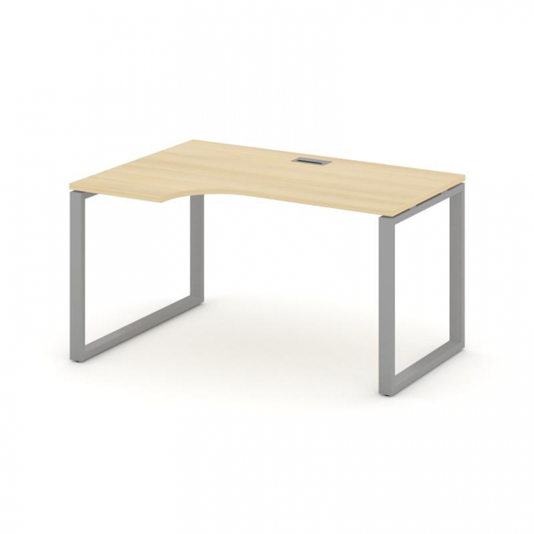 Style Project Стол рабочий эргоном. SN-6O.SPA-012(L) Акация Лорка/Металл Серый 1580*700/980*750