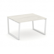 Style Project Стол переговорный SN-6T2.SPRG-034.3 Дуб Наварра/Металл Белый 1580*1180*750