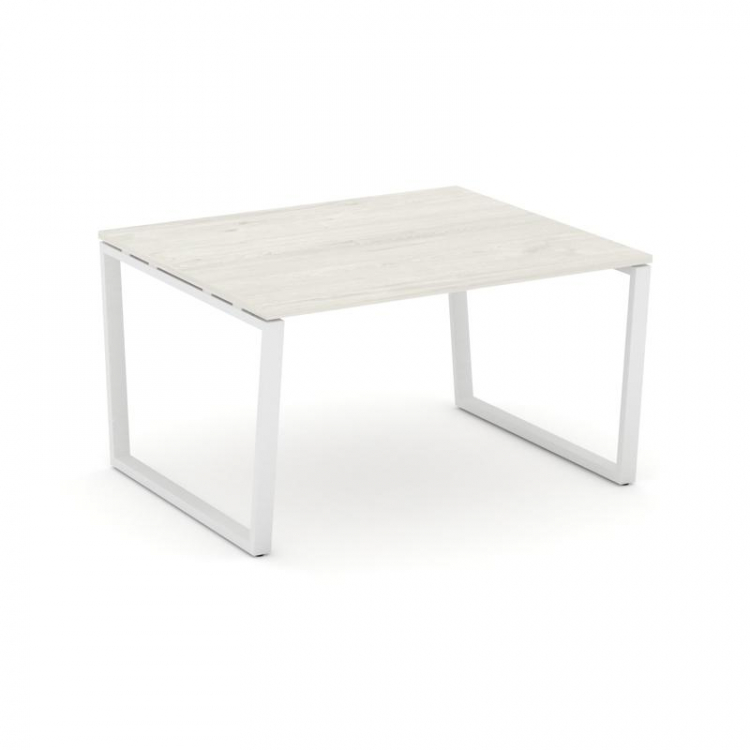 Style Project Стол переговорный SN-6T2.SPRG-034.3 Дуб Наварра/Металл Белый 1580*1180*750