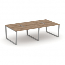 Style Project Рабочая станция 2-х сторон. SN-6T2.DRS-043 Дуб Табак/Металл Серый/Заглушка Пластик Сер