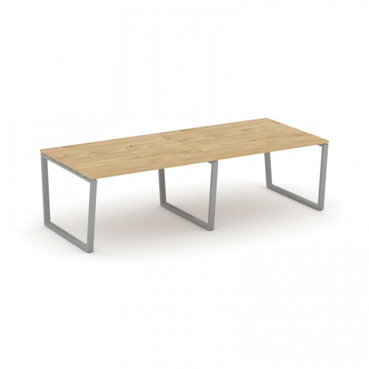 Style Project Стол переговорный SN-6T2.SPRG-042.3 Тиквуд Светлый/Металл Серый 2360*1180*750
