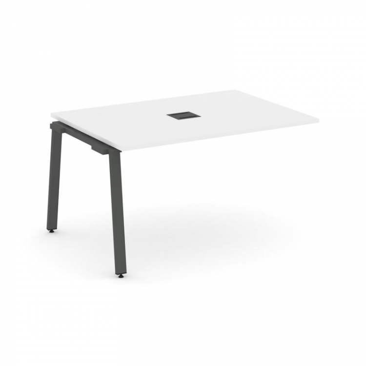 Style Project Проходной наб. элем. перег. стола SN-6A.NSPRG-004 Белый/Металл Антрацит 1580*980*750