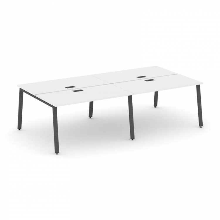 Style Project Рабочая станция 2-х сторон. SN-6A.DRS-051 Белый/Металл Антрацит 1960*1632*750