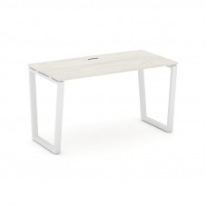 Style Project Стол письменный SN-6T2.SP-011 Дуб Наварра/Металл Белый/Заглушка Пластик Белый 980*700*