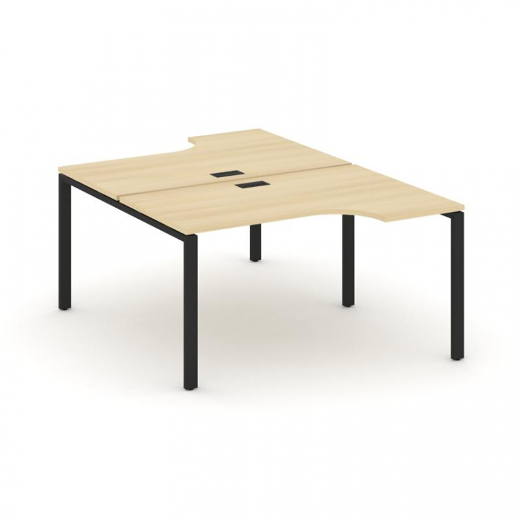 Style Project Рабочая станция эргоном. SN-6P.DRPA-012 Акация Лорка/Металл Черный 1580*1432/1992*750