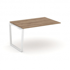 Style Project Проходной наб. элем. перег. стола SN-6T2.NSPRG-002.3 Дуб Табак/Металл Белый 1180*980*7