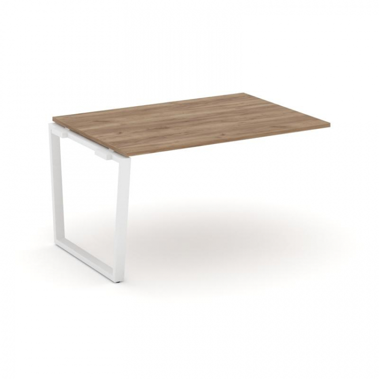 Style Project Проходной наб. элем. перег. стола SN-6T2.NSPRG-002.3 Дуб Табак/Металл Белый 1180*980*7