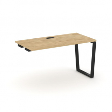 Style Project Стол-приставка к опор. элем. SN-6T2.OPRS-004 Тиквуд Светлый/Металл Черный/Заглушка Пла