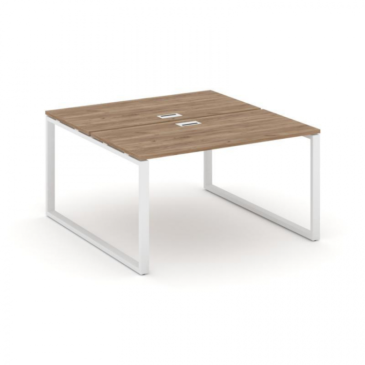 Style Project Рабочая станция 2-х сторон. SN-6O.DRS-013 Дуб Табак/Металл Белый 1380*1432*750