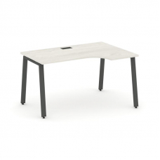 Style Project Стол рабочий эргоном. SN-6A.SPA-001(R) Дуб Наварра/Металл Антрацит 1380*600/980*750