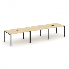 Style Project Стол переговорный SN-6P.SPRG-023 Акация Лорка/Металл Черный 4410*980*750