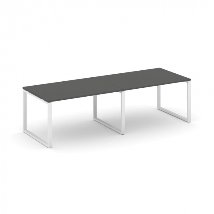 Style Project Стол переговорный SN-6O.SPRG-013.3 Антрацит/Металл Белый 2760*980*750