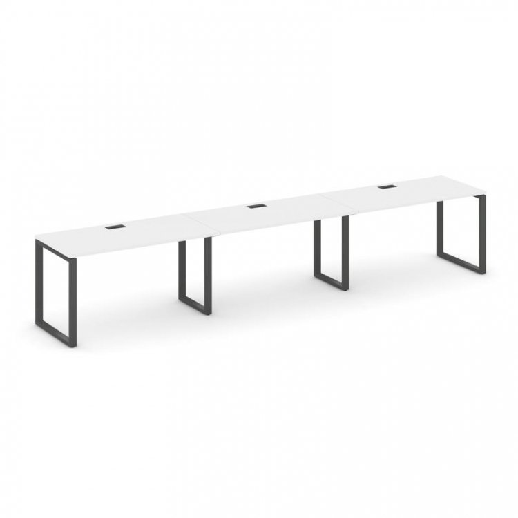 Style Project Рабочая станция 1 сторон. SN-6O.ORS-052 Белый/Металл Антрацит 3540*800*750