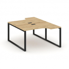 Style Project Рабочая станция эргоном. SN-6O.DRPA-002 Тиквуд Светлый/Металл Черный 1580*1232/1992*75