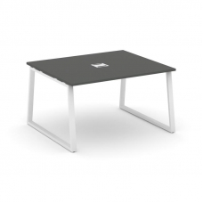 Style Project Стол переговорный SN-6T1.SPRG-033 Антрацит/Металл Белый/Заглушка Металл Белый 1380*118