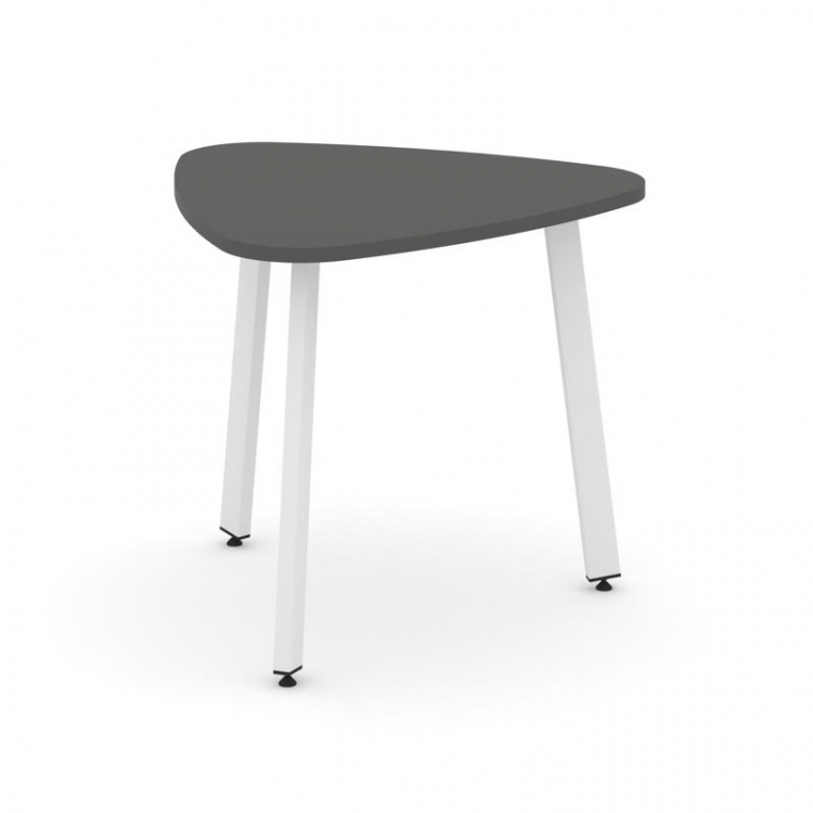 Style Project Стол переговорный SN-6.SPRG-70.3 Антрацит/Металл Белый 900*900*750