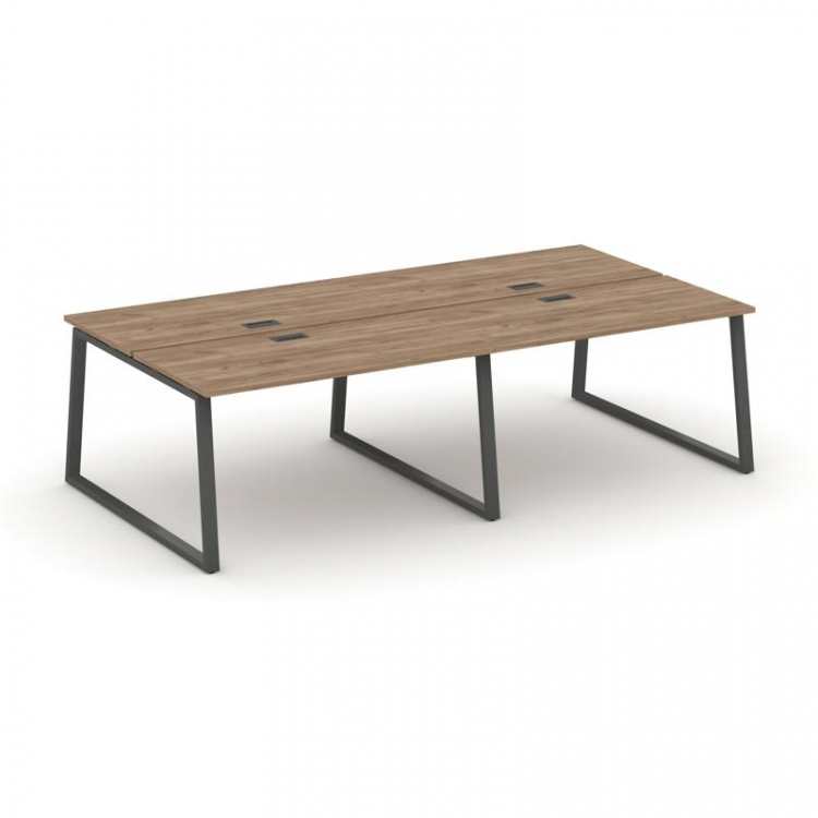 Style Project Рабочая станция 2-х сторон. SN-6T1.DRS-051 Дуб Табак/Металл Антрацит/Черный Пластик 19