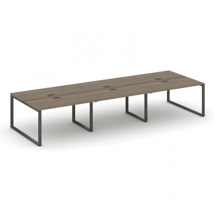 Style Project Рабочая станция 2-х сторон. SN-6O.DRS-061 Вяз Благородный/Металл Антрацит 2940*1232*75