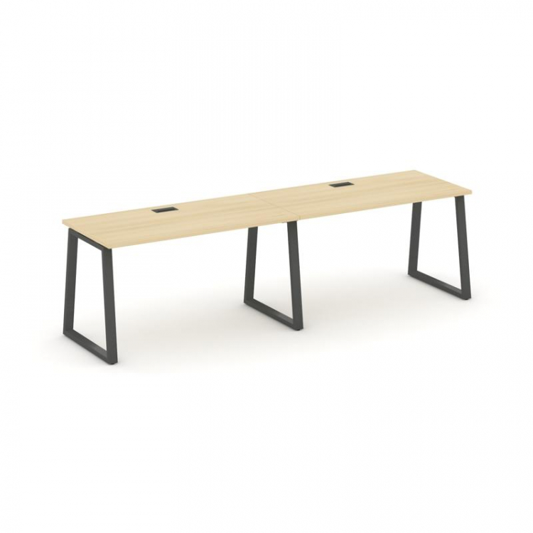 Style Project Рабочая станция 1 сторон. SN-6T1.ORS-014 Акация Лорка/Металл Антрацит/Заглушка Пластик