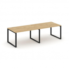 Style Project Стол переговорный SN-6O.SPRG-014.3 Тиквуд Светлый/Металл Черный 3160*980*750