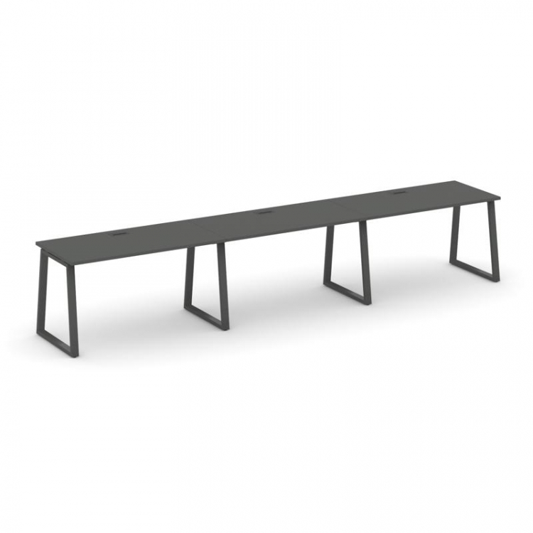 Style Project Рабочая станция 1 сторон. SN-6T1.ORS-031 Антрацит/Металл Антрацит/Черный Пластик 2940*